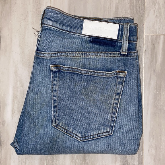 RE/DONE Originals 2019 Skinny Leg Ankle, Raw Hem, 33x30, NWOT, $279 MSRP - Picture 3 of 12